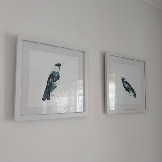 Magpie Art Print 8x8”