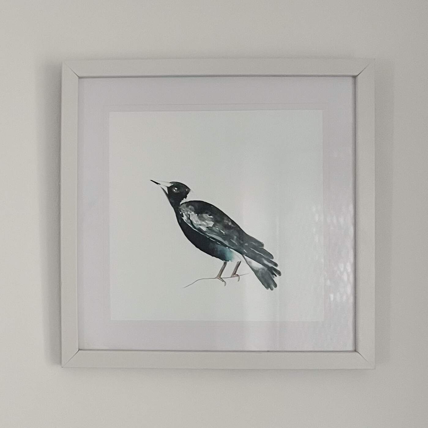 Magpie Art Print 8x8”