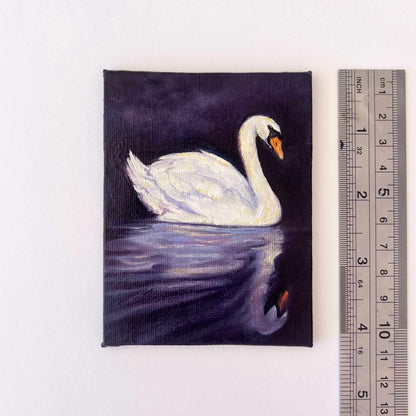 Mini Moonlit Swan