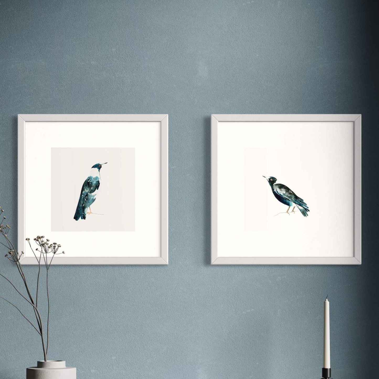 Magpie Art Print 8x8”